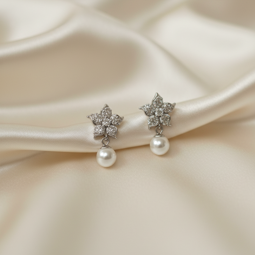 Luna Flora 925 Eartops