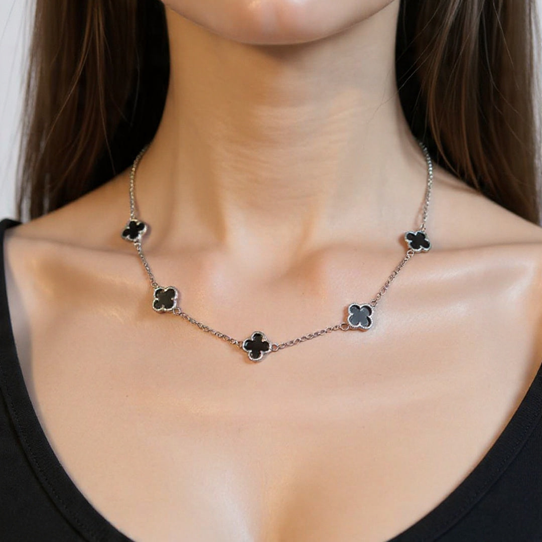 Black clover 925 necklace