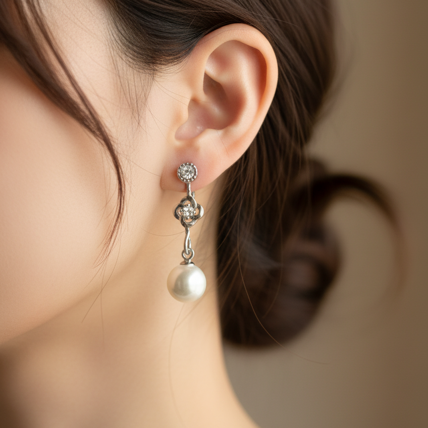 PearlDrop 925 Eartops