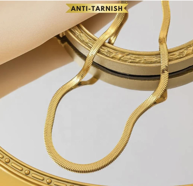 GOLD FLAT SNAKE CHAIN