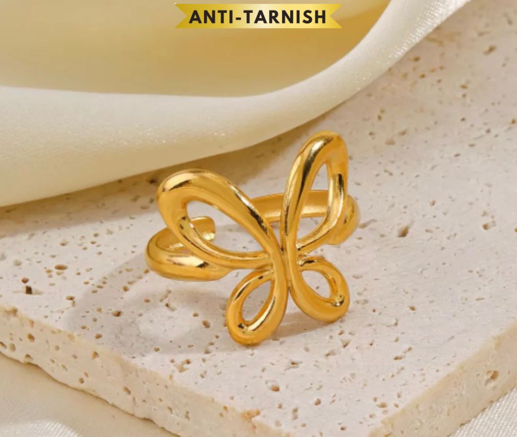 HOLLOW BUTTERFLY RING